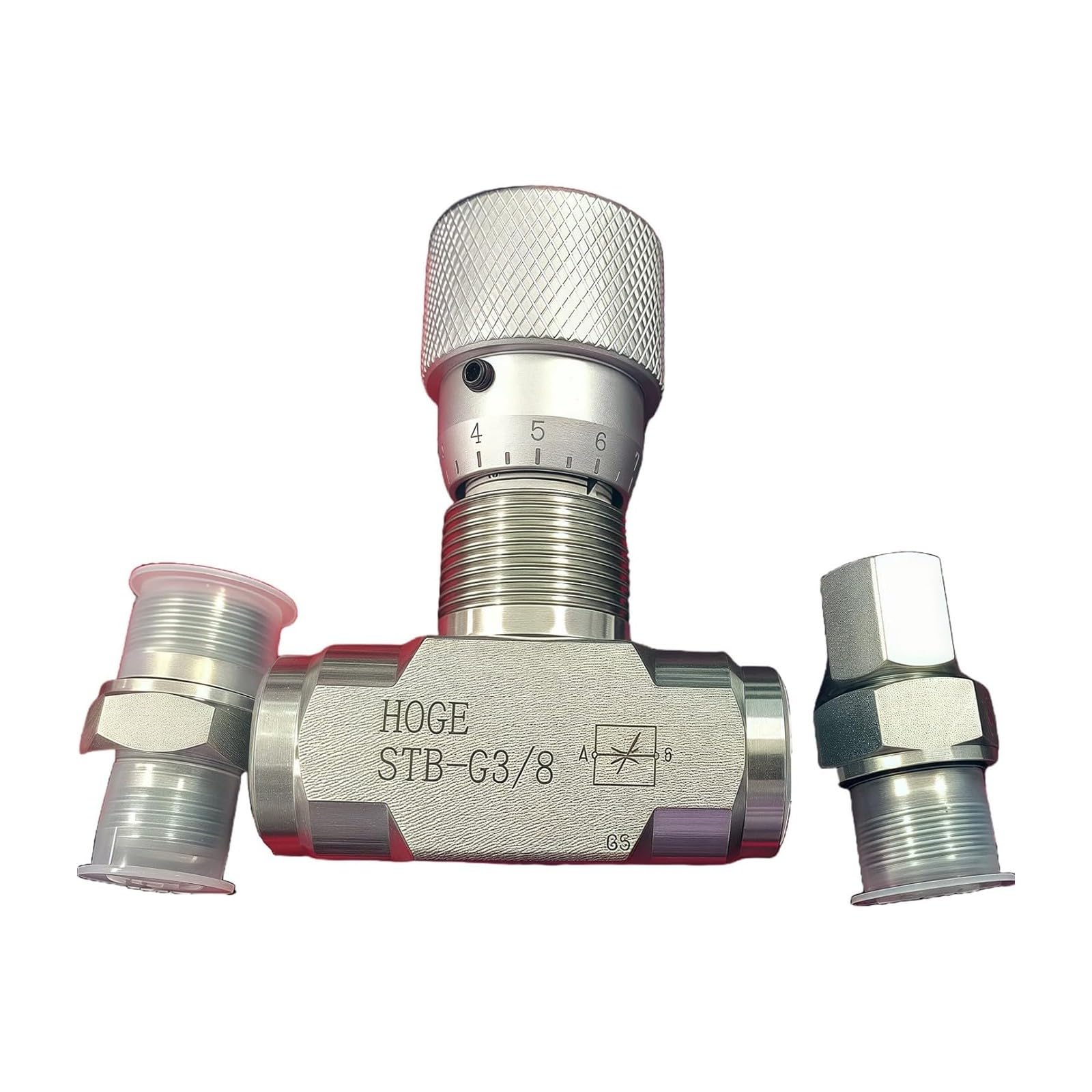 Válvulas de control de caudales hidráulicos bidireccionales de 3/8 pulgadas, válvulas reguladoras de flujo hidráulico para aplicaciones de alta presión, válvulas de control de flujo hidráulico