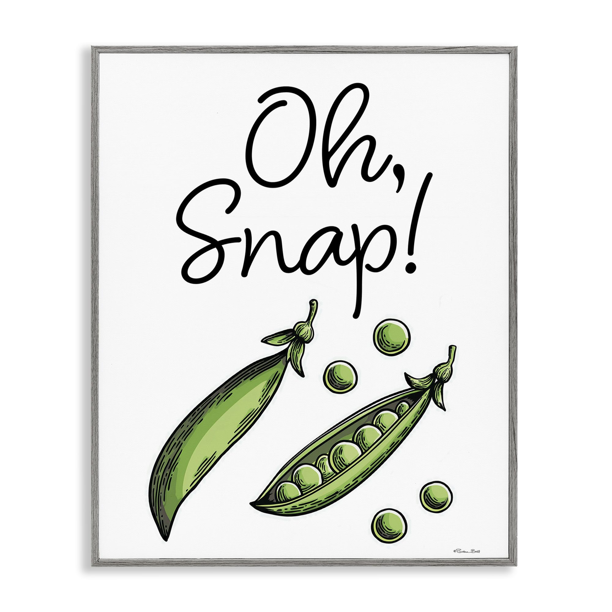 'Oh Snap Peas'| Framed Giclee Art