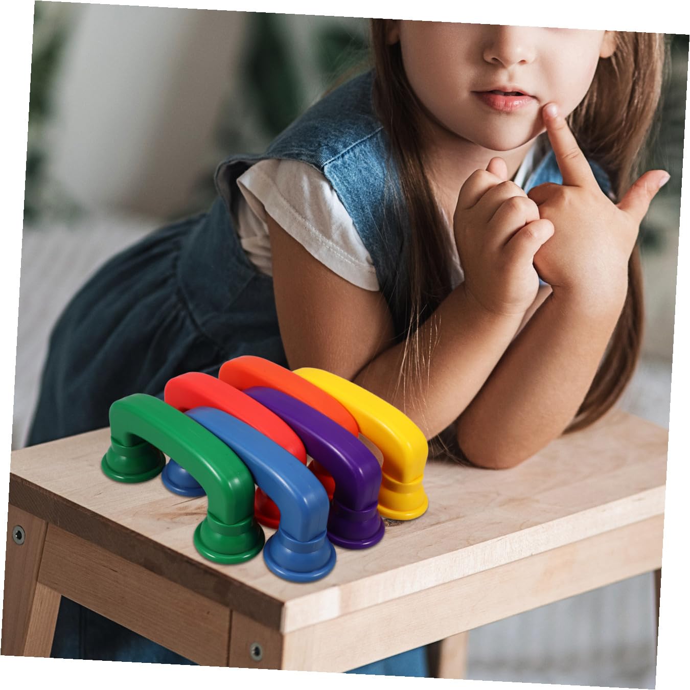Abaodam Giocattolo Educativo Telefono Sussurrante in Plastica ABS Set da 12 Pezzi Colorati Compatto e Resistente per Sviluppo Udito e Concentrazione Piccoli per Attività Ludiche e