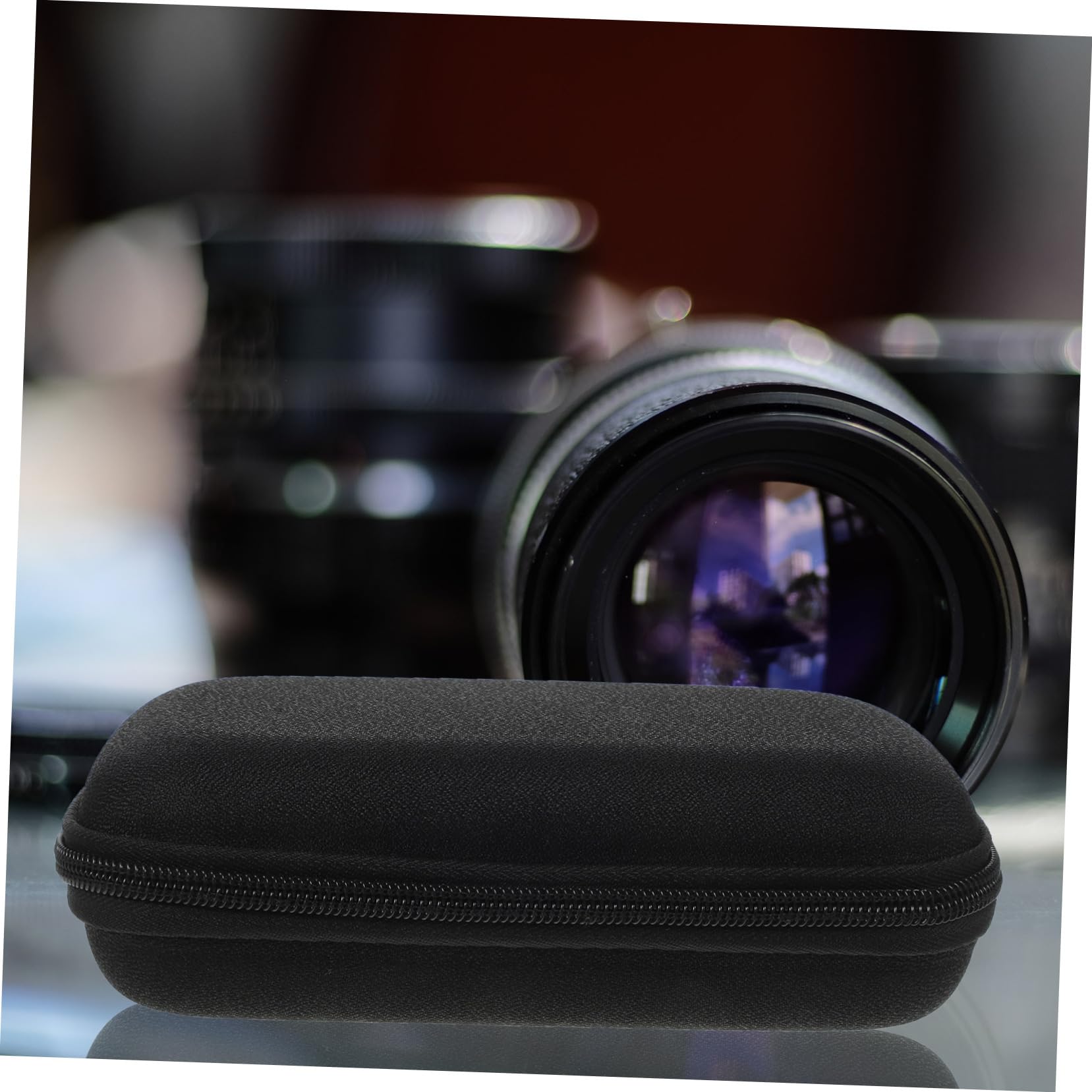 3 Piezas Cámara Digital Resistente con Protección Antiimpacto Bolsa de Transporte Portátil para Accesorios Compacto y Múltiples Compartimentos para Almacenamiento Organizado