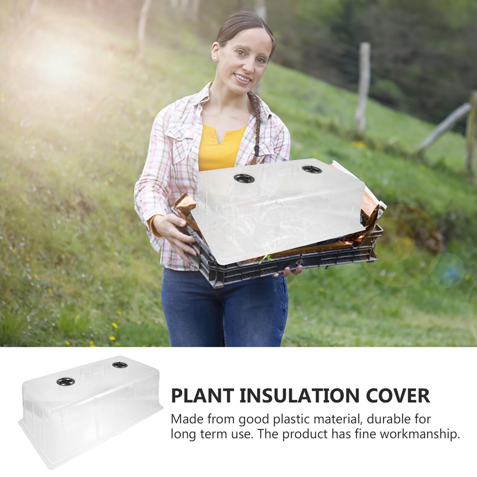 DOITOOL Copertura Mini in Vita Piante Quotidiana e Giardinaggio Plastica Mantenere Temperatura e umidità Equilibrata Piantine