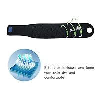 Vista 3 de Paquete de 2 muñequeras de soporte profesionales, correa de muñeca ajustable, férula de muñeca reversible para protección deportiva, alivio