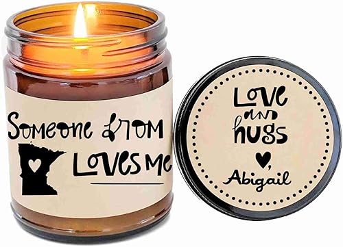 Minnesota Love Someone from Minnesota Loves Me Long Distance Gift LDR Missing You Someone In Minnesota Loves Me Heart in Minnesota State