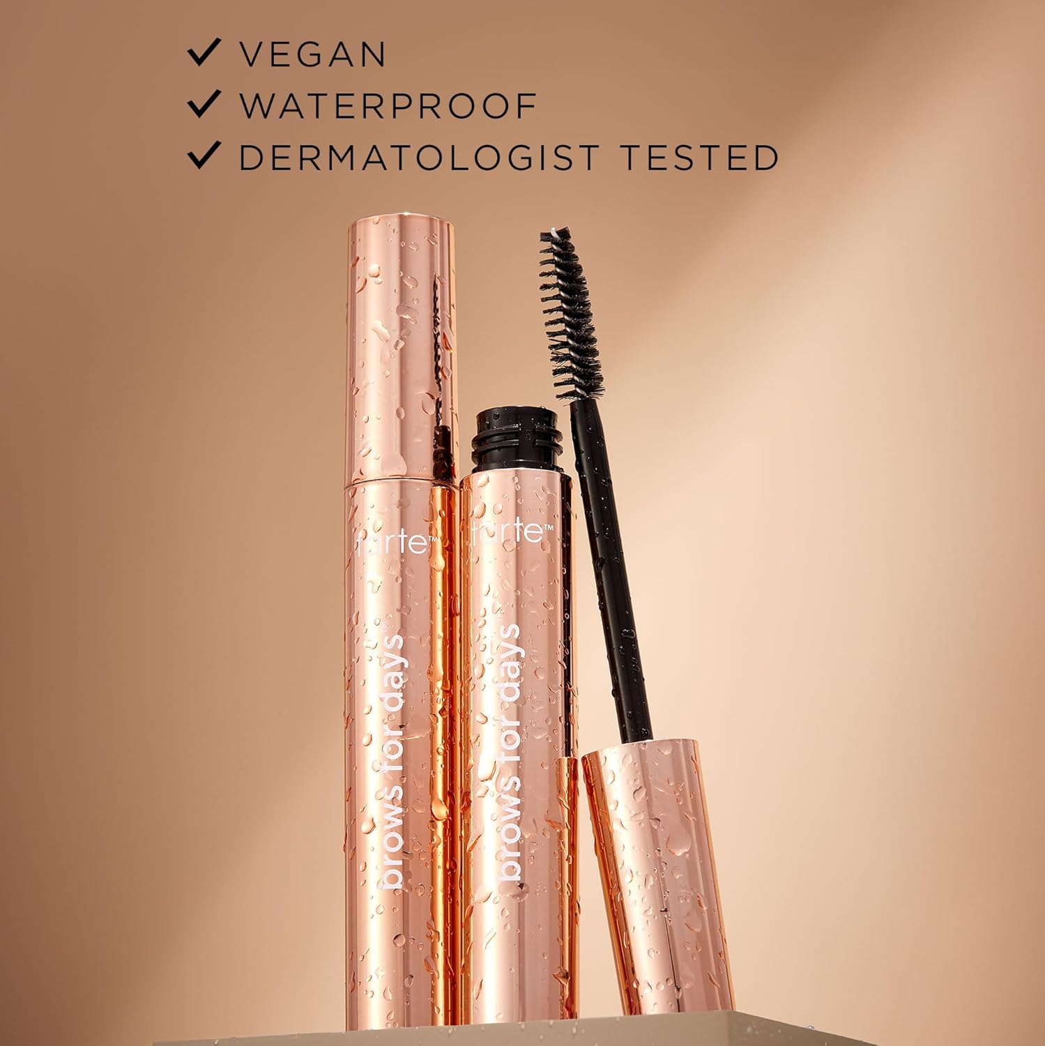 tarte brows for days framing gel – Clear, Waterproof Eyebrow Gel for Lamination Effect to Shape, Set & Enhance Brows with Cucumber, Aloe & Glycerin, Vegan, Cruelty-Free, full size - Image 6