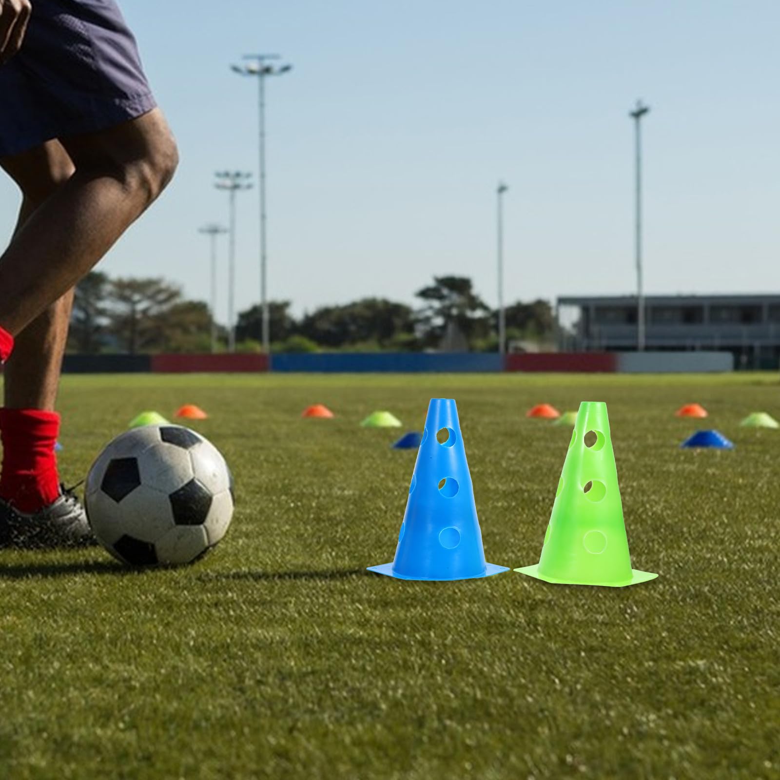 Artibetter Conetti da Allenamento Sportivo 24 Pezzi in PE per Training | Tennis e Basket, Delimitazione dei Confini, Migliora la Flessibilità, Accessori Pratici