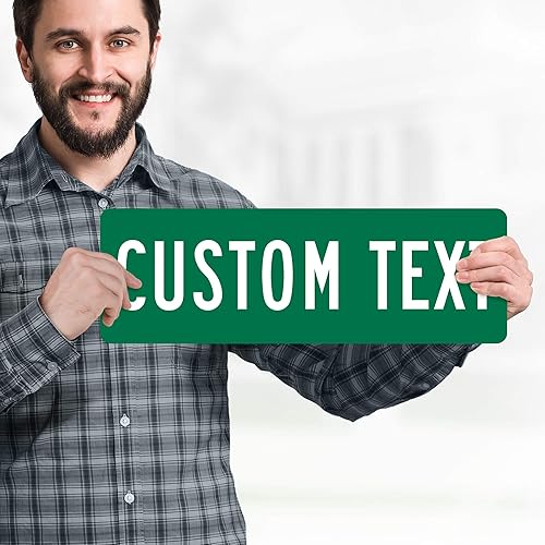 Vista 19 de My Sign Center - Letrero de calle personalizado, 8 colores, opción reflectante, montaje de 4 x 18 pulgadas, grueso libre de óxido, fabricado