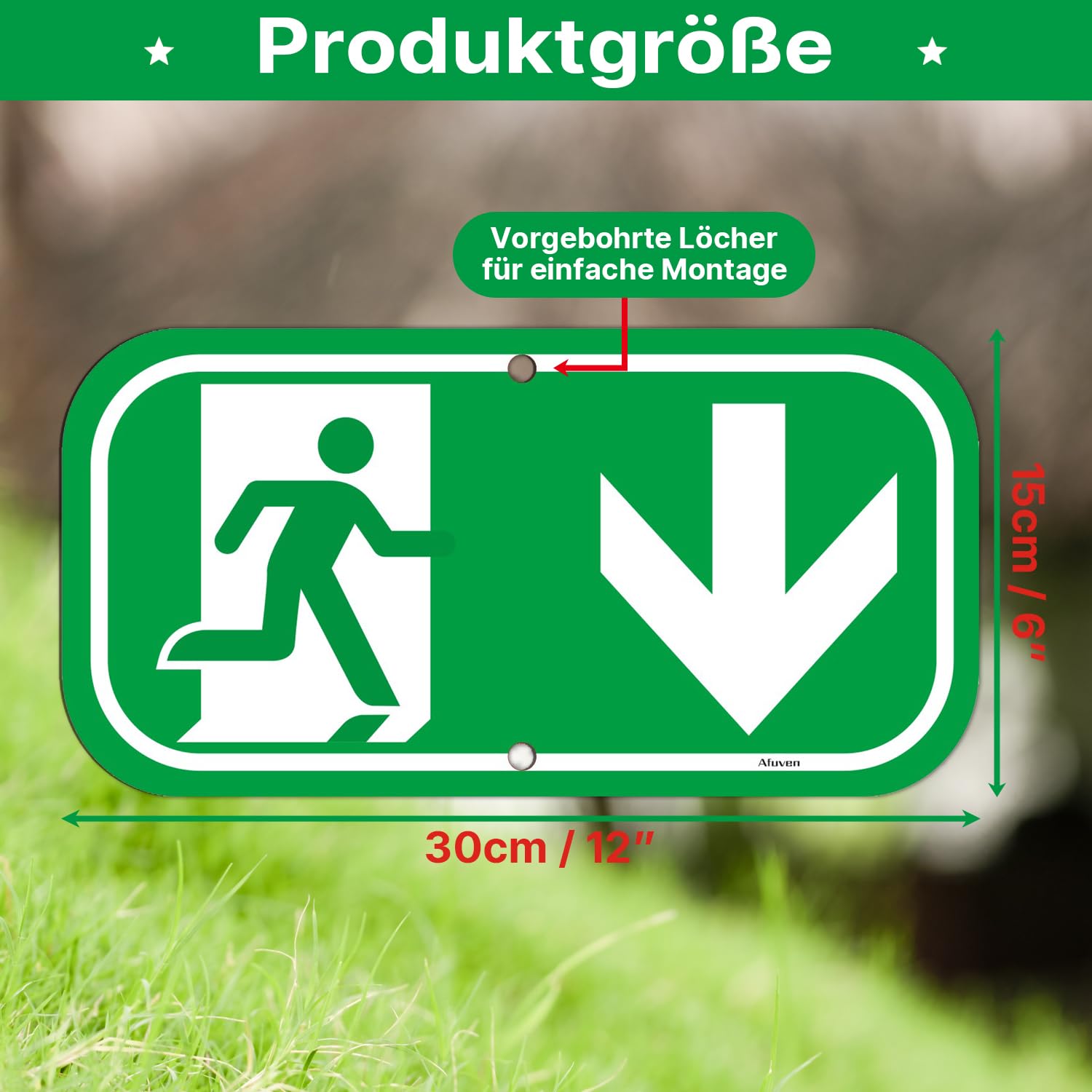 SmartSign Schild „Pfeil Nach Rechts“ – 15,2 X 30,5 Cm, Reflektierendes Aluminium In 3M-Qualität, Für Indoor & Outdoor