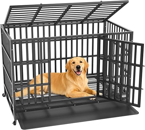 48 Inch Heavy Duty Dog Crate — close-up of materials and construction quality