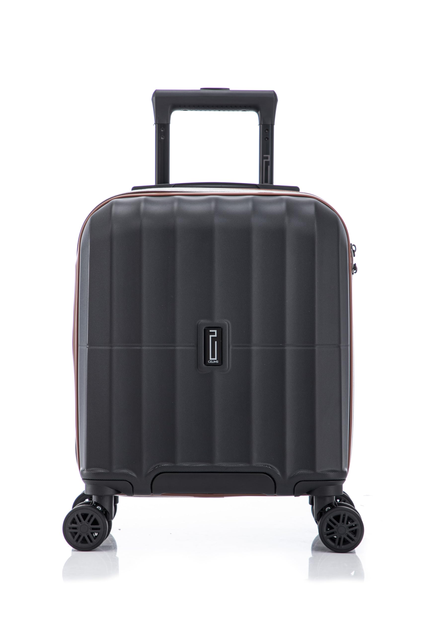 CELIMS – Handgepäck Koffer 45x36x20 cm EasyJet & über 65 Fluggesellschaften | Kabinengepäck | Bordgepäck | Doppelrollen 360° | Ultraleicht 2,2 kg | Ideal für Low-Cost-Flüge | Onyxschwarz