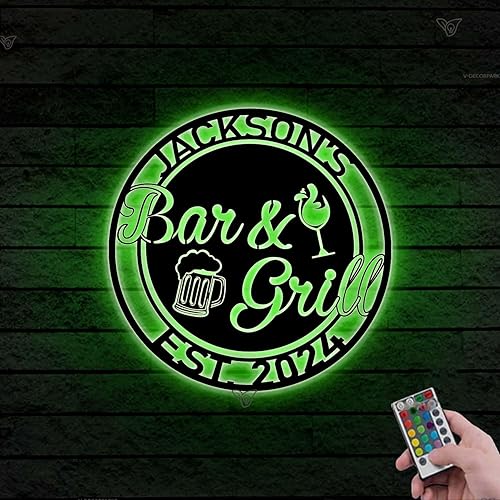 Miniatura 13 de Letrero de metal personalizado para bar de vinos | Letreros de metal personalizados para decoración del hogar | Letrero personalizado para