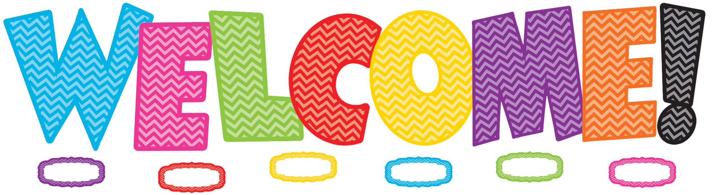Photo 1 of Teacher Created Resources Chevron Welcome Bulletin Board