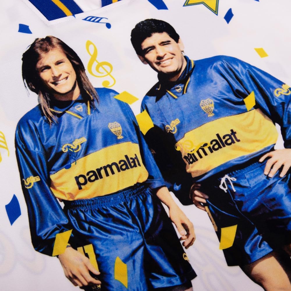 COPA - Maglia da Calcio - Uomo - Ufficiale Bootleg Maradona x Manica Corta - Bianco - 100% Poliestere