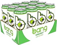 Vista 2 de Bang Energy Lime Pop Drop, bebida energética sin azúcar, 16 onzas (paquete de 12)