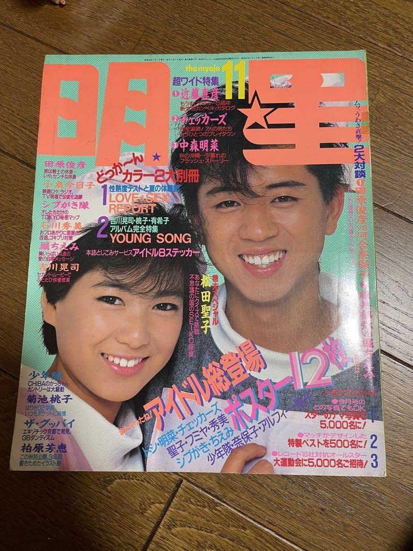 Amazon.co.jp: 明星 1984年11月号 堀ちえみ 藤井フミヤ 岡田有希子