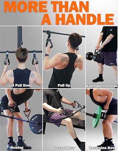 Miniatura 6 de Fitarc Manijas de agarre neutro, aptas para muñeca y hombro y codo, mango de remo ajustable de 12 ángulos, 2 unidades, patentadas