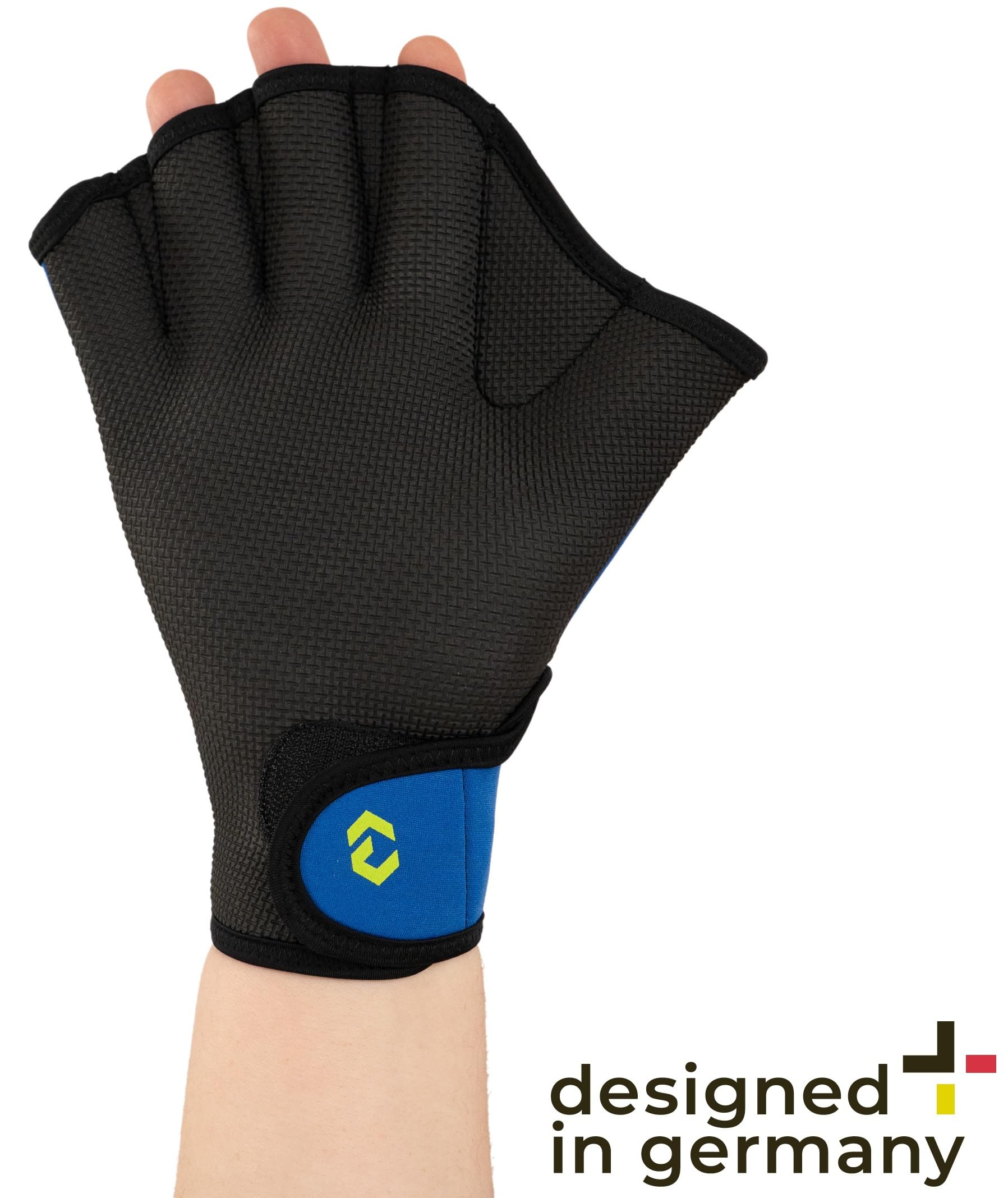 Swim Glove – neoprenowe rękawiczki do pływania, bardzo elastyczny, wygodny neopren, lekko regulowane zapięcie na rzepy, wzmocnienie ramion i górnej części ciała