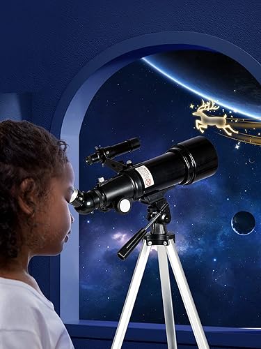 Miniatura 8 de Telescopio astronómico portátil para adultos, apertura de 2.756 in, longitud focal, 15.748 in, telescopio astronómico portátil para principiantes