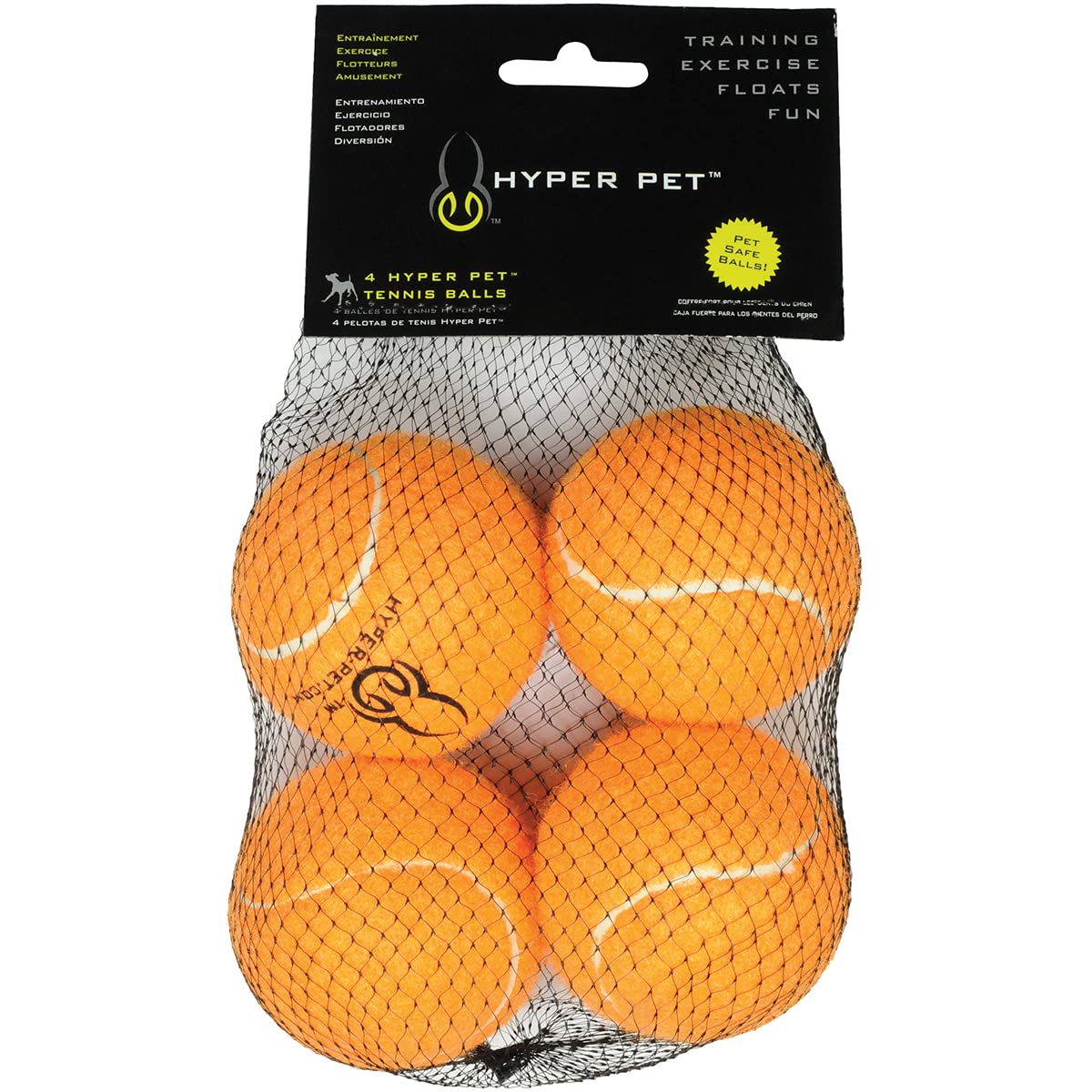 Hyper Pet 0080 4 Count Orange Tennis Balls Amazon.in Pet Supplies