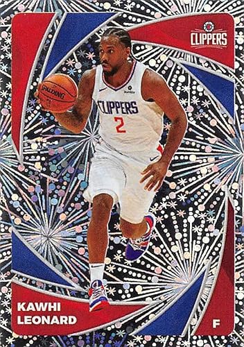 Miniatura 1 de 2020-21 Panini Stickers #355 Kawhi Leonard FOIL/Star Player Official NBA Basketball Album Sticker Measuring 2.75 inch tall X 2 inches wide in Raw
