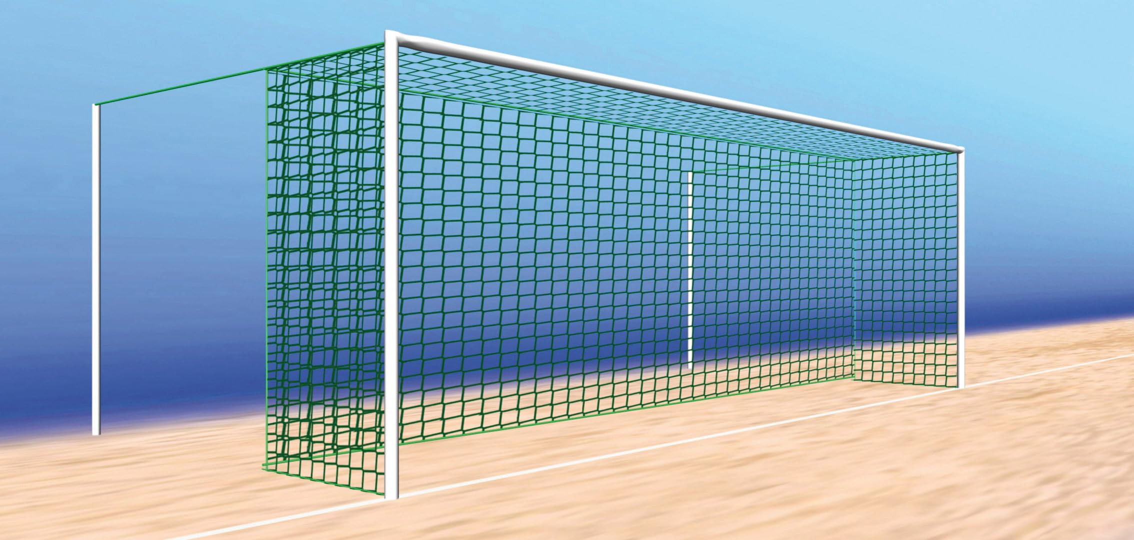 Cordamanía Handball Net for Football Goals, Adults, Unisex, White, 3.00 x 2.00 x 1.00 x 1.00