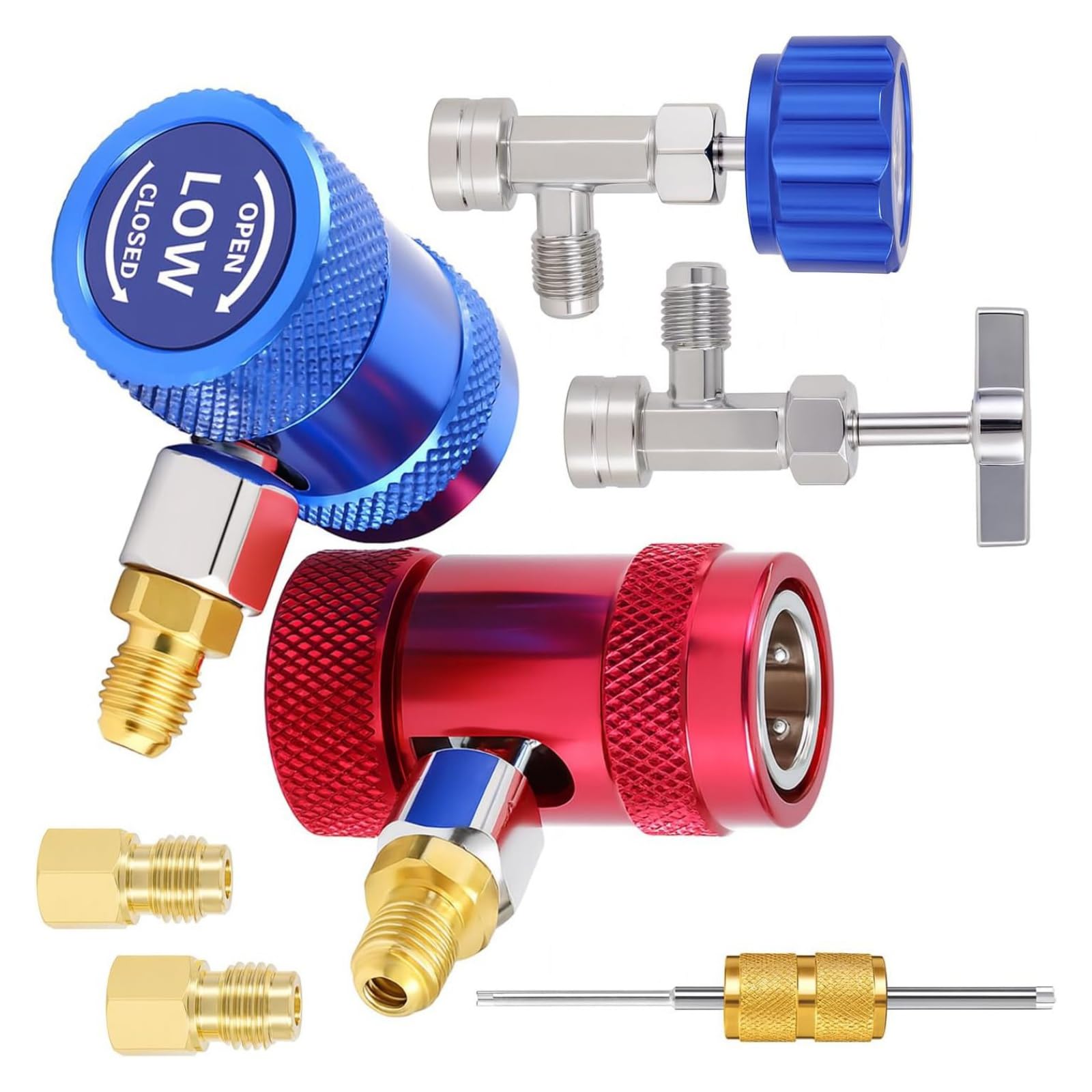 carotoe R1234yf Coupler Tool Ergonomic Design Fast Secure Line Connection for Air Conditioning Applications Conditioning Maintenance Tool Set