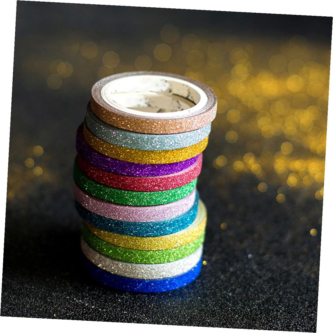 NUOBESTY 36 Cintas Adhesivas para Cinta De Papel Washi Cinta Adhesiva con Purpurina Cinta Adhesiva para Decoración De Artistas Cinta para Álbum De Fotos Cinta Adhesiva