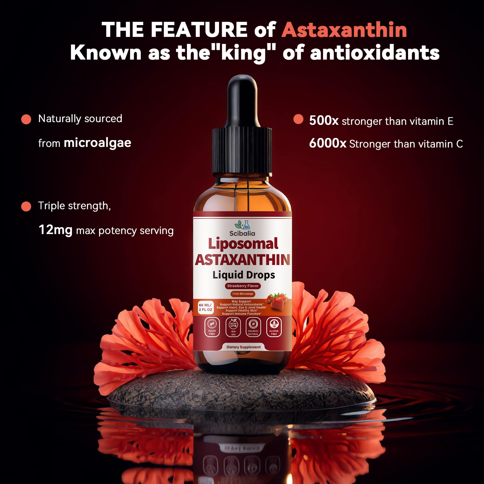 10-in-1 Astaxanthin Antioxidant Supplement 12mg Liquid Drops — Amazon image 2