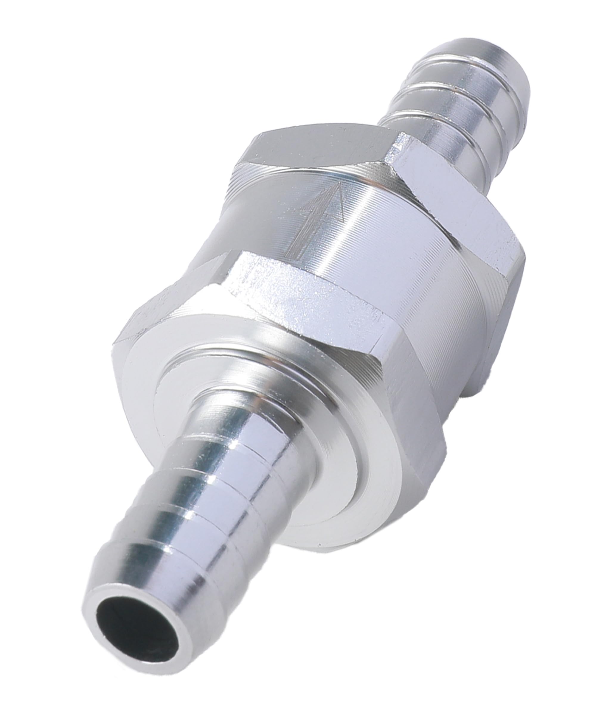 Zawór zwrotny wody, aluminiowy zawór zwrotny paliwa, jednokierunkowy zawór paliwowy, odpowiedni do zastosowań morskich, samochodów, kamperów i rolnictwa (10 mm)