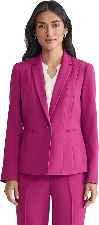 Kasper Womens One Button Blazer