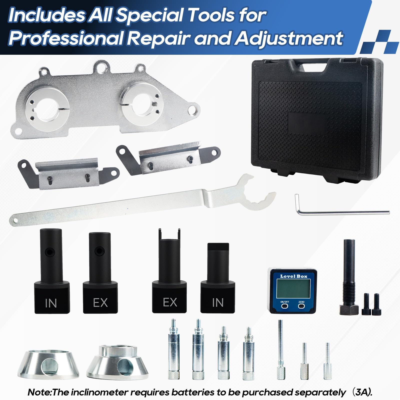 1.5 TSI Benzin Motor Steuerzeiten Werkzeug Satz, kompatibel mit VW Audi Skoda SEAT, Nockenwellen Arretier- & Einstellwerkzeug, ersetzt T10499 T10499A VAS 611 007 T10504/1 T10340 T10550/2/3 G 1376A