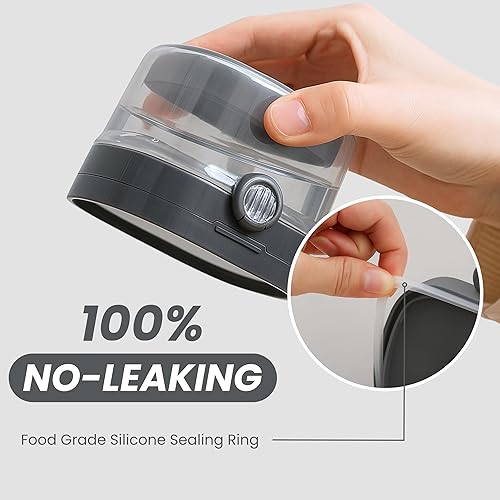 Miniatura 3 de Estuche de limpieza para dentaduras postizas con herramienta de extracción de retenedor y cepillo, taza de baño sin fugas, cuidado limpio completo