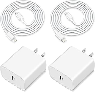 Apple Fast Charger [MFi Certified], iPhone 11 12 13 14 Charger 6FT USB-C to Lightning Cable + 20W USBC Power Adapter Wall Charging Block Brick Cube for iPhone 14/Plus/13/12/11/Pro Max/Mini, XS/XR/iPad