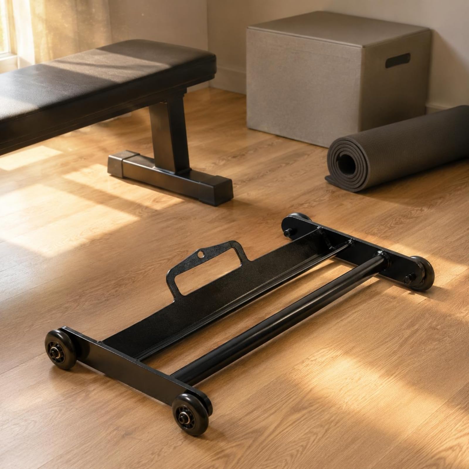 Bauchmuskel Roller Trainingsgerät Fitnessrolle Übungsrad Core mit Kompaktem Metallrahmen Und Laufrädern Glattes Rollen für Heimfitness Rumpfstabilität, Gesäßmuskel-Rolle