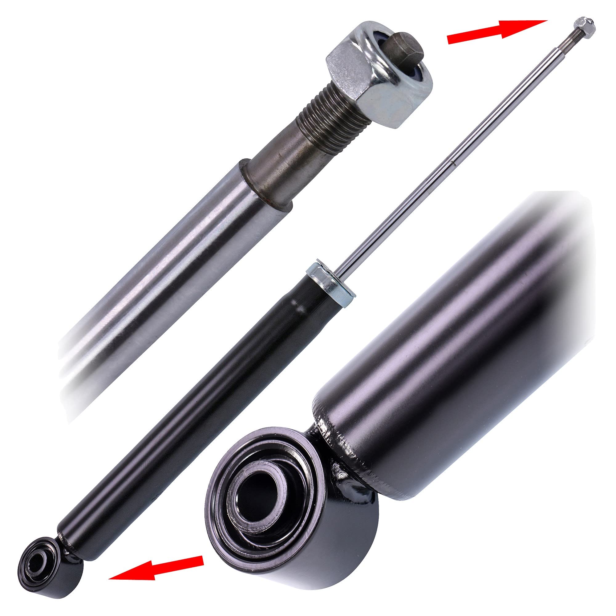 ATEC Germany 2x ammortizzatore a gas a doppio tubo, incluso cuscinetto e | Compatibile con: VW TOURAN, TOURAN