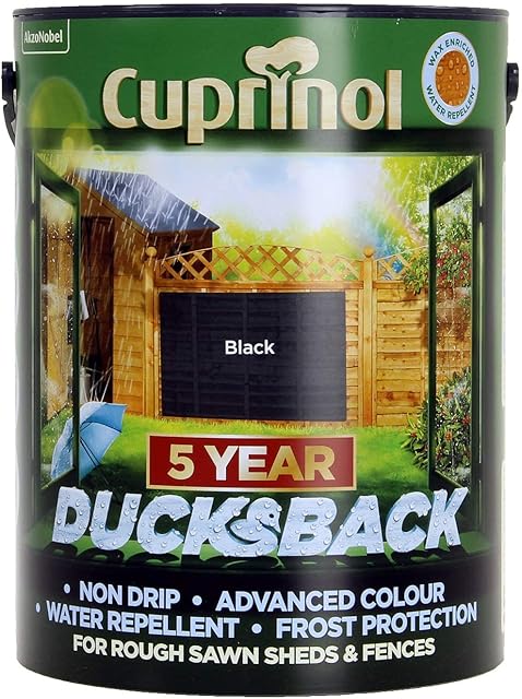 Cuprinol CUPDBBL5L 5 Litre 5 Year Ducks Back - Autumn Black