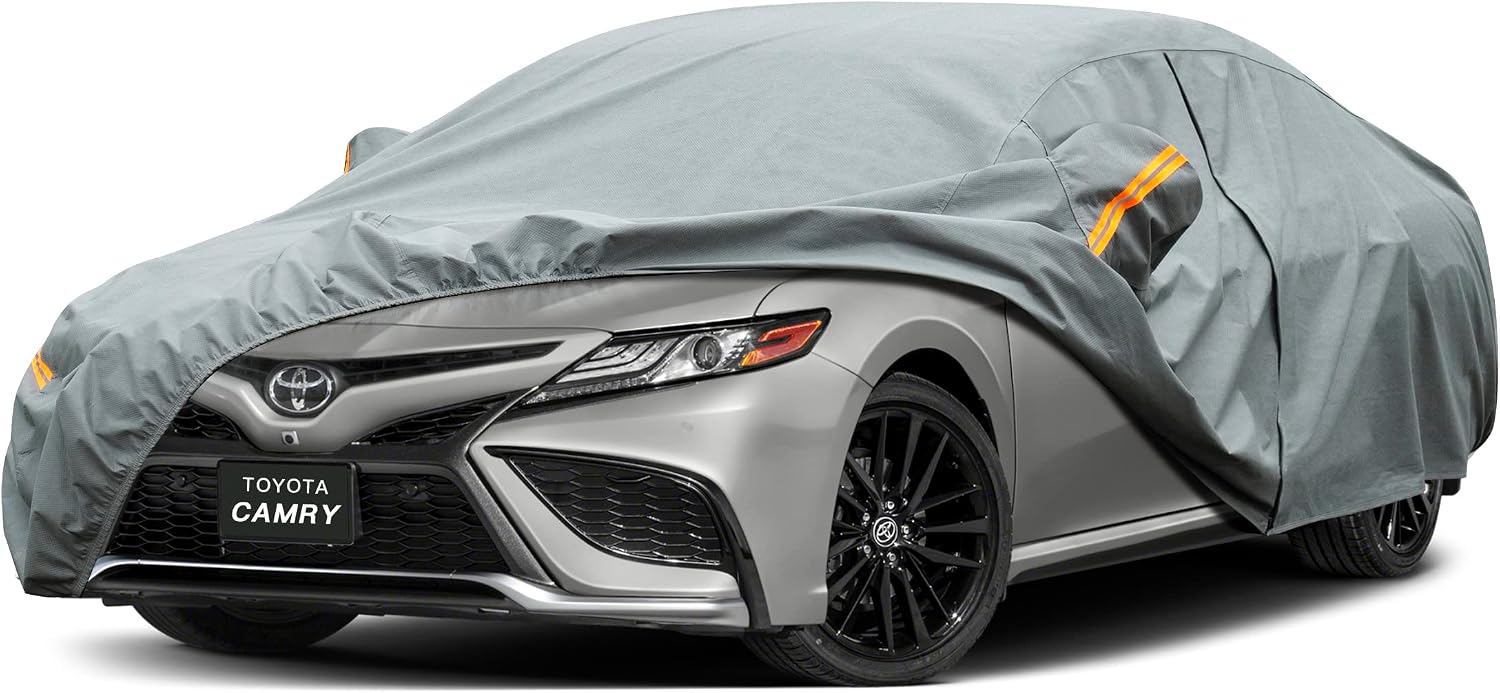 Amazon.com: Kayme Heavy Duty Car Cover Custom Fit Toyota Camry Sedan ...