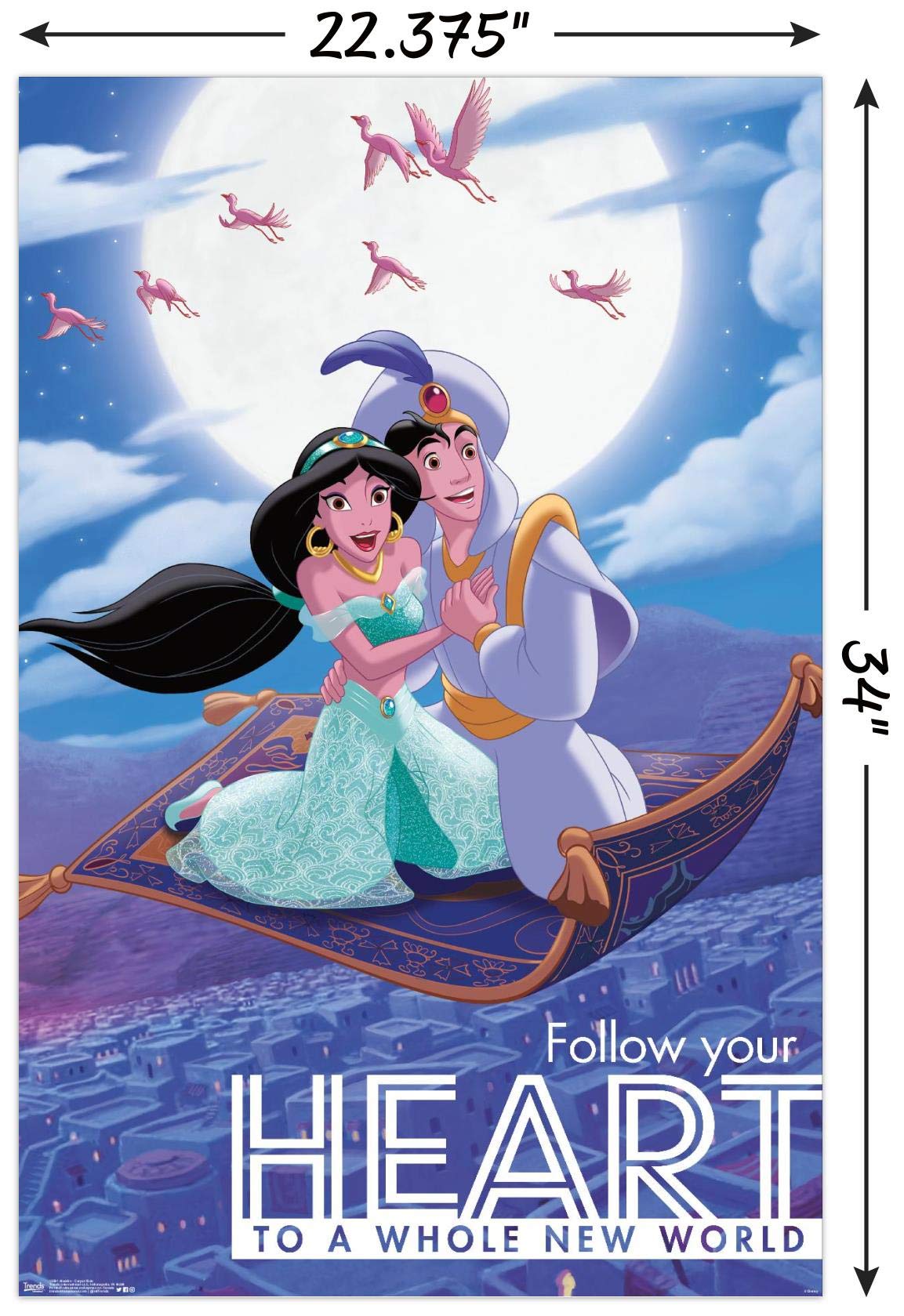 Amazon.com: Trends International Disney Aladdin - Carpet Ride Wall