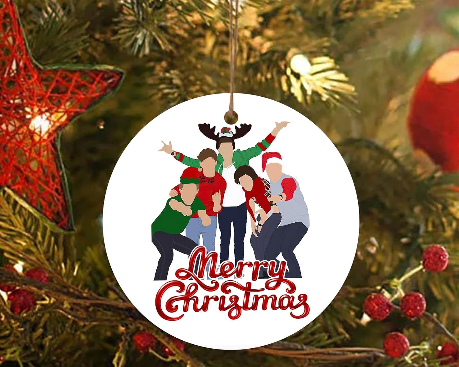 One Direction Christmas Ornament 