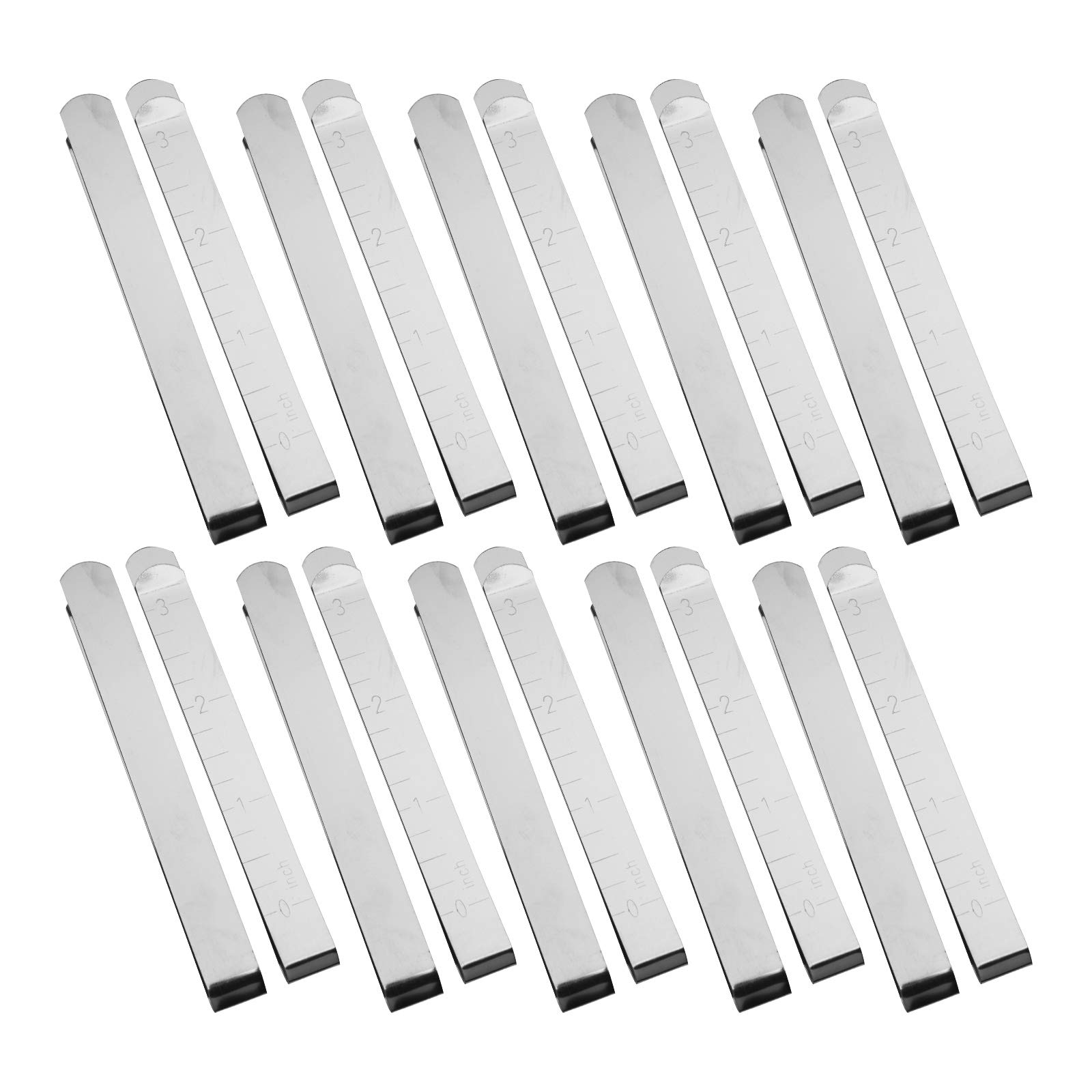 20 Clip Da Cucito In Acciaio Inox - Per Orli Precisi E Cucito Professionale | 7.6 Cm Con Righello - Foto 4