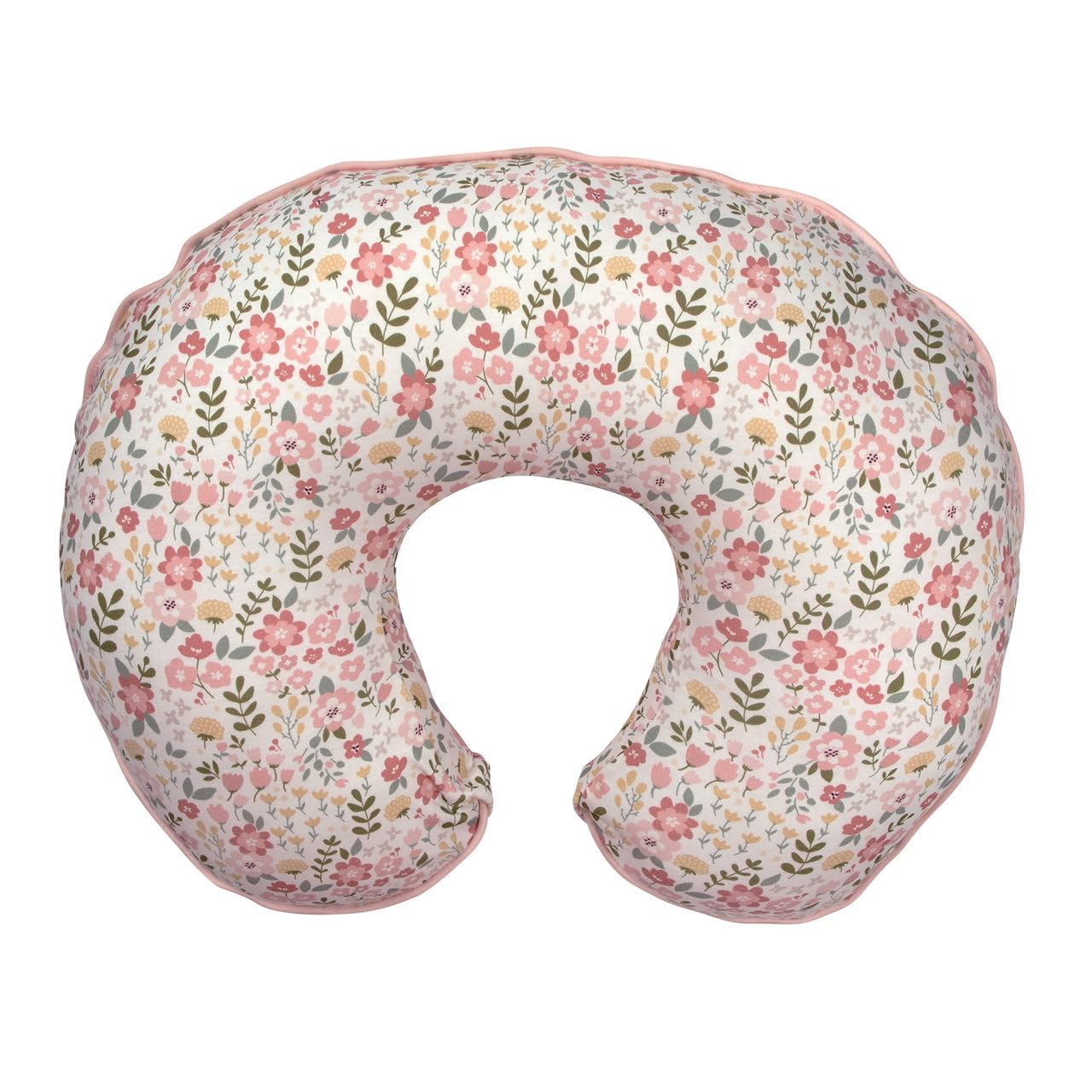 Chicco Boppy Soporte de Lactancia para Bebés de 0+ Meses, Cojín Ergonómico e Indeformable, Almohada y Nido Bebé para la Lactancia Materna o con Biberón, Estampado flores rosa y blanco (Blush Cottage)
