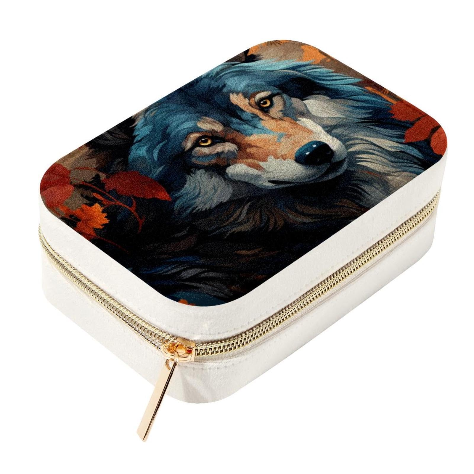 Hermosa caja de joyería elegante con acabados finos para mujeres