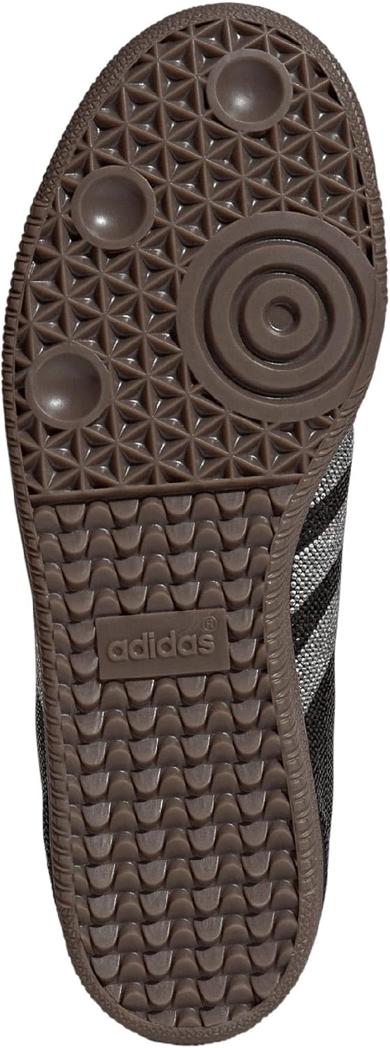 adidas Originals Samba OG Womens Sneaker (Black Rhinestone Silver, 6)