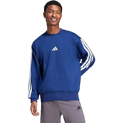 adidas mens Essentials Fleece 3-stripes Sweatshirt