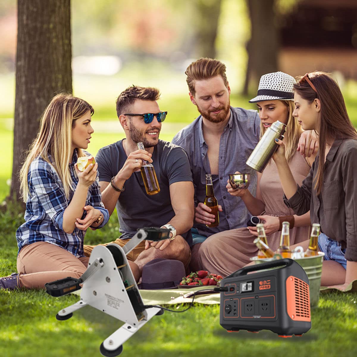 Generatore A Pedali Portatile 100W – Fitness E Emergenza, Uscita DC 1-50V, Ecologico