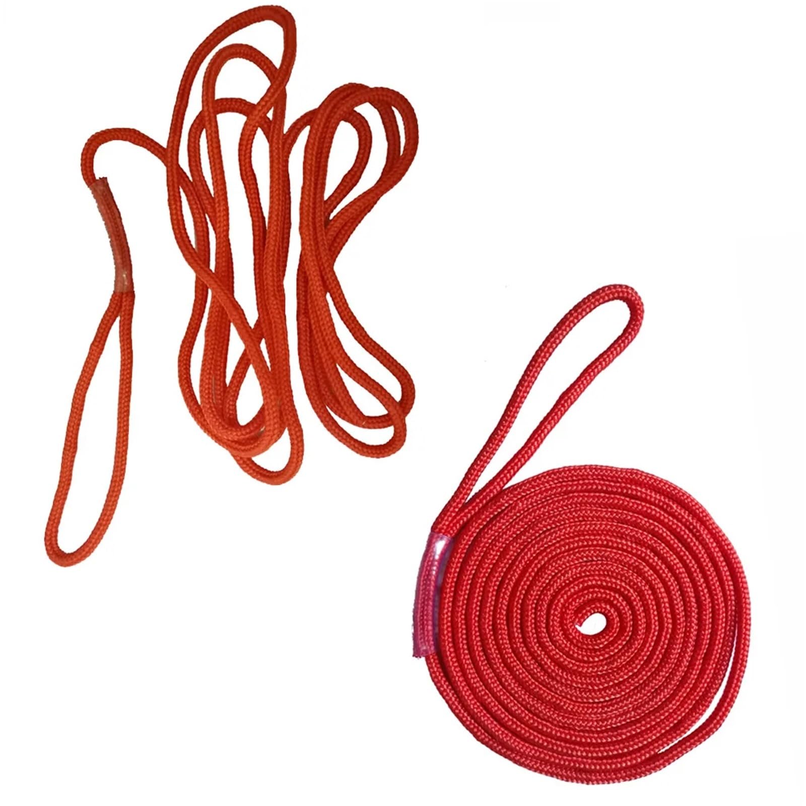 Ormeggio Corda 2PC 15FT 10.5MM Marine Boat Fender Dock Line Doppia Treccia Ancoraggio Corda di Ormeggio Cime di ormeggio per Barche
