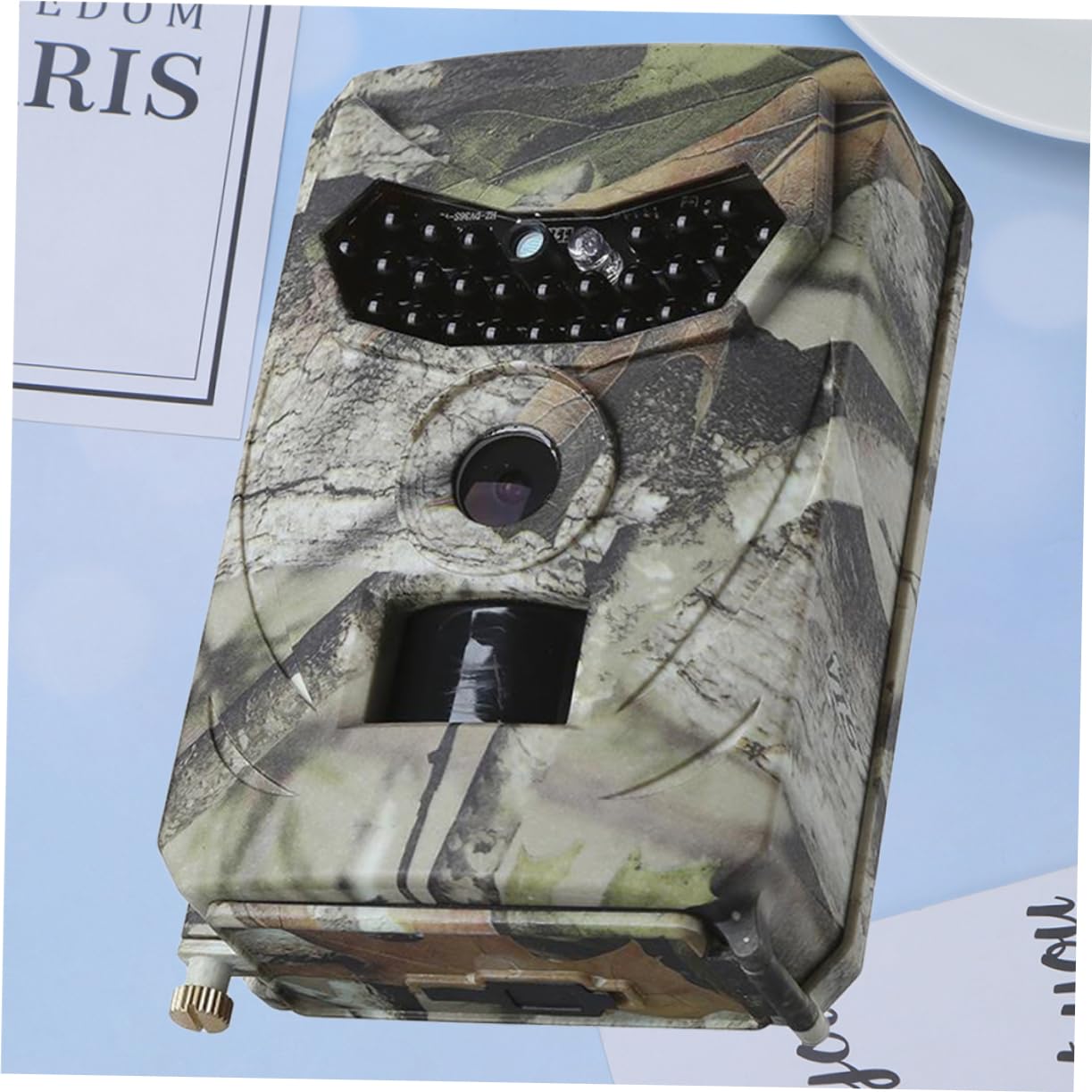 Hemobllo Caméra de Chasse Détection de Mouvement Étanche Ip56 26 LED Infrarouges 1080p Plastique Solide Surveillance Sécurité en Extérieur