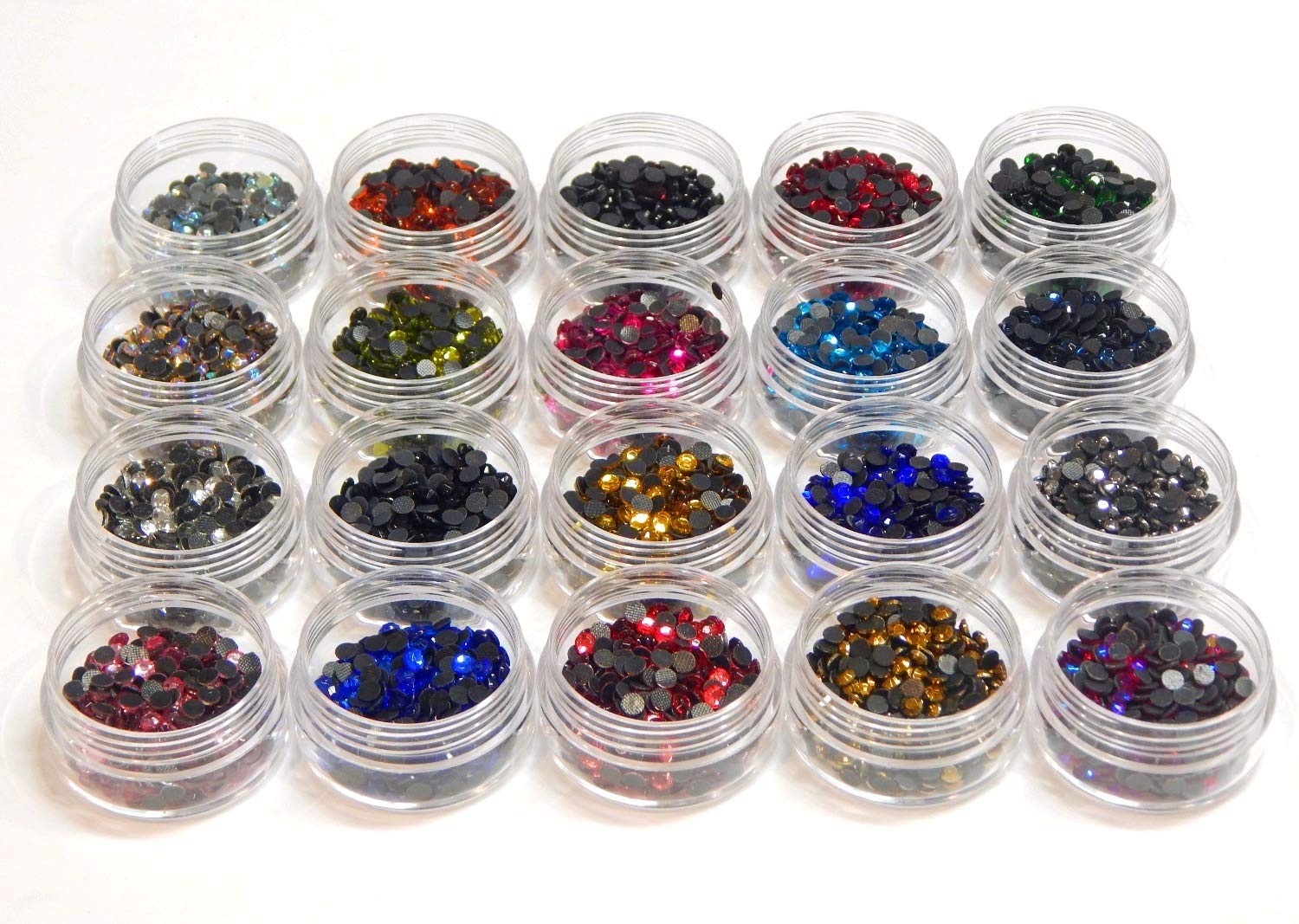 Jollin - Strass Da Incollare Con Base Piatta, In Vetro Con Taglio A Diamante, Hotfix Crystal., SS20 1440pcs - Foto 6