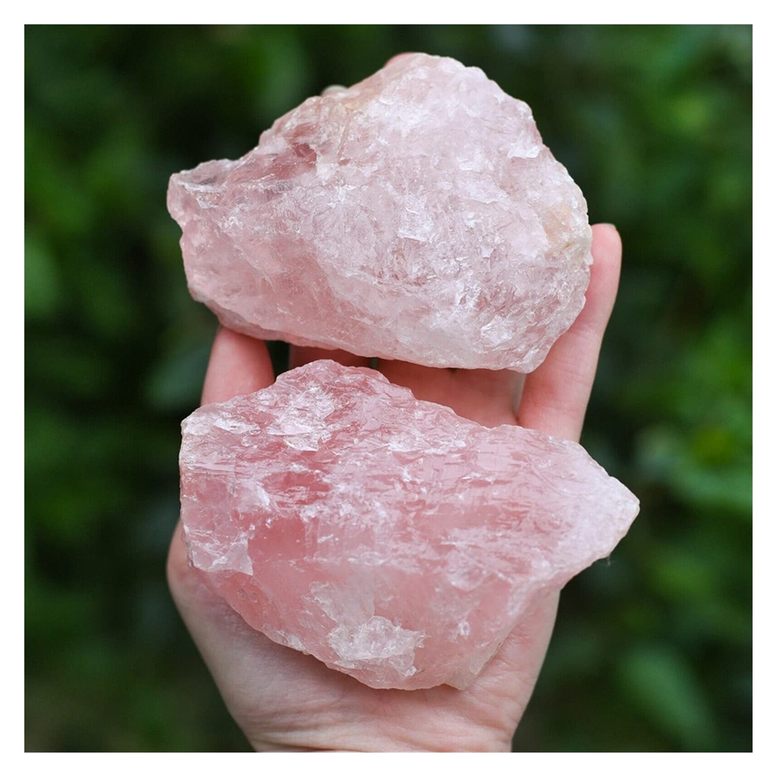 Quartz Rose Naturel Brut JCAKES 600g, pierre de lithothérapie et décoration