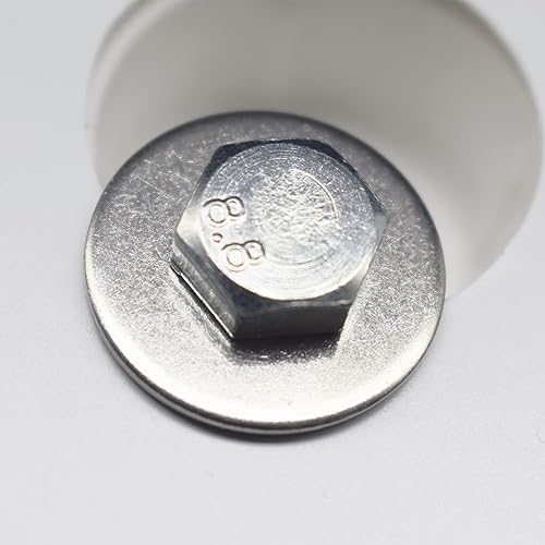 Miniatura 6 de 50 piezas M6x30mm (OD) Inoxidable Fender Arandela Plana Grande para Tornillo Hardware Lock 0.079 in Grueso