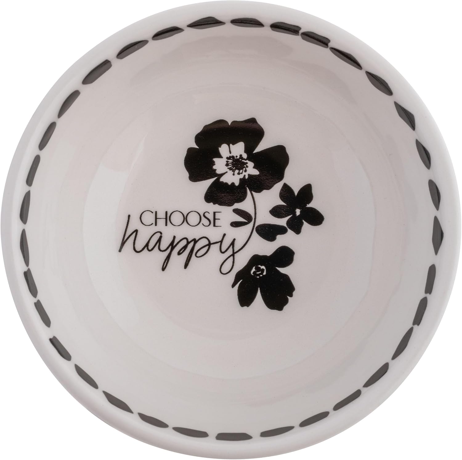 Karma, Colorful Ring Bowl, Colorful Trinket Tray, Decorative Ceramic Trinket Dish, Jewelry Dish Tray for Rings, Choose Happy - Image 2